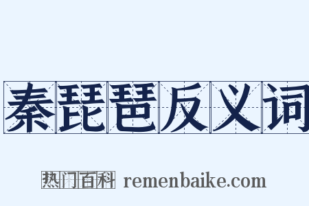 秦琵琶反义词是什么意思的图片